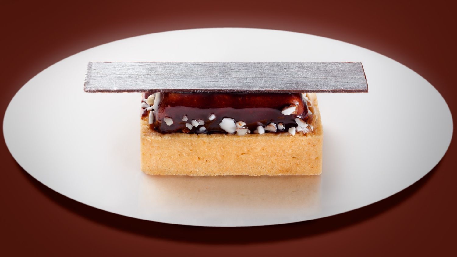 Tartelette chocolat et brisures de dragées